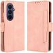 Чехол-книжка с карманами Deexe Wallet Stand (FF) для Samsung Galaxy Fold 8 Ultra - Pink. Фото 1 из 8