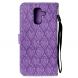 Чехол UniCase Leaf Wallet для Samsung Galaxy A6+ 2018 (A605) - Purple. Фото 3 из 8