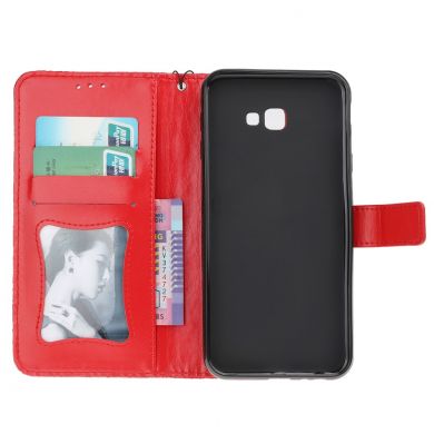 Чехол UniCase Leaf Wallet для Samsung Galaxy J4+ (J415) - Red