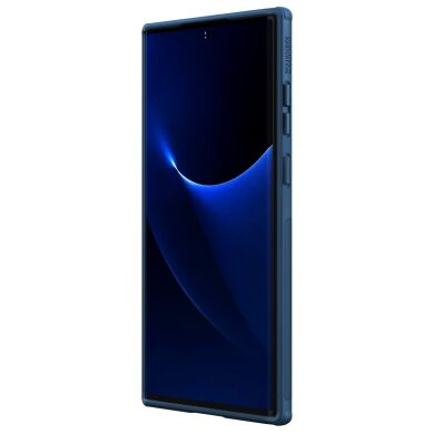 Пластиковый чехол NILLKIN Frosted Shield для Samsung Galaxy S22 Ultra - Blue