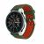 Ремешок Deexe Dual Color для Samsung Galaxy Watch 46mm / Watch 3 45mm / Gear S3 - Army Green / Red