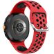 Ремешок Deexe Dual Color для Samsung Galaxy Watch 8 (40/44mm) / 8 Classic - Red / Black. Фото 1 из 6