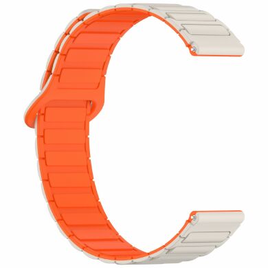 Ремешок Deexe Flexible Fit для часов с шириной крепления 20 мм - Starlight / Orange