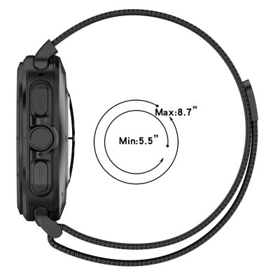 Ремінець Deexe Milanese Loop для Samsung Galaxy Watch Ultra (2025) - Black