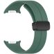Ремешок Deexe Soft Line для Samsung Galaxy Watch 8 (40/44mm) / 8 Classic / Ultra (2025) - Dark Green. Фото 1 из 5