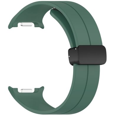 Ремешок Deexe Soft Line для Samsung Galaxy Watch 8 (40/44mm) / 8 Classic / Ultra (2025) - Dark Green