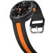 Ремешок Deexe Sport Strap для Samsung Galaxy Watch 8 (40/44mm) / 8 Classic - Black / Orange. Фото 4 из 6