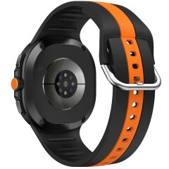 Ремешок Deexe Sport Strap для Samsung Galaxy Watch 8 (40/44mm) / 8 Classic - Black / Orange