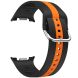 Ремешок Deexe Sport Strap для Samsung Galaxy Watch 8 (40/44mm) / 8 Classic - Black / Orange. Фото 3 из 6