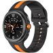 Ремешок Deexe Sport Strap для Samsung Galaxy Watch 8 (40/44mm) / 8 Classic - Black / Orange. Фото 2 из 6