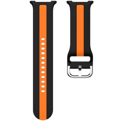 Ремешок Deexe Sport Strap для Samsung Galaxy Watch 8 (40/44mm) / 8 Classic - Black / Orange