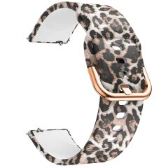 Ремешок Deexe Style Strap для часов с шириной крепления 20мм - Brown Leopard