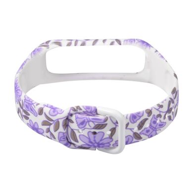 Ремешок Deexe Style Strap для Samsung Galaxy Fit 2 (SM-R220) - Purple Flowers