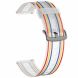 Ремінець Deexe Twill Color Strap для годинників з шириною кріплення 22мм - White / Colorful