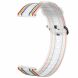 Ремешок Deexe Twill Color Strap для часов с шириной крепления 22мм - White / Colorful. Фото 4 из 4