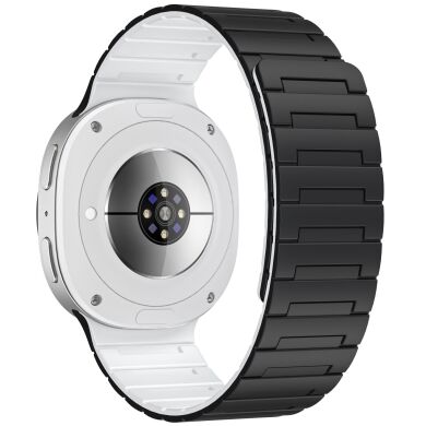 Ремешок Reframe Magnetic Band для Samsung Galaxy Watch 8 (40/44mm) / 8 Classic - Black / White