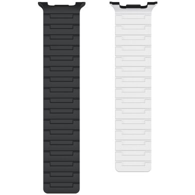 Ремешок Reframe Magnetic Band для Samsung Galaxy Watch 8 (40/44mm) / 8 Classic - Black / White