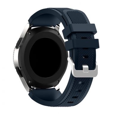 Ремешок UniCase Twill Texture для Samsung Galaxy Watch 46mm / Watch 3 45mm / Gear S3 - Dark Blue