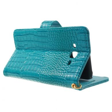 Чехол-книжка Deexe Crocodile Style для Samsung Galaxy J7 (J700) / J7 Neo (J701) - Blue