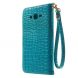 Чехол-книжка Deexe Crocodile Style для Samsung Galaxy J7 (J700) / J7 Neo (J701) - Blue. Фото 2 из 9