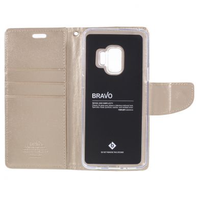 Чехол-книжка MERCURY Bravo Diary для Samsung Galaxy S9 (G960) - Gold