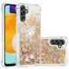 Силиконовый (TPU) чехол Deexe Liquid Glitter для Samsung Galaxy A13 5G (A136) / A04s (A047) - Gold Hearts. Фото 1 из 7