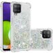 Силіконовий (TPU) чохол Deexe Liquid Glitter для Samsung Galaxy A22 (A225) / M22 (M225) - Silver Hearts