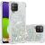 Силіконовий (TPU) чохол Deexe Liquid Glitter для Samsung Galaxy A22 (A225) / M22 (M225) - Silver Hearts