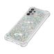 Силиконовый (TPU) чехол Deexe Liquid Glitter для Samsung Galaxy A32 (А325) - Silver Hearts. Фото 3 из 7