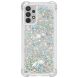 Силиконовый (TPU) чехол Deexe Liquid Glitter для Samsung Galaxy A32 (А325) - Silver Hearts. Фото 4 из 7