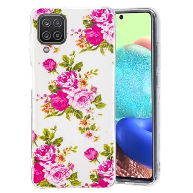 Силиконовый (TPU) чехол Deexe LumiCase для Samsung Galaxy A12 (A125) / A12 Nacho (A127) / M12 (M127) - Rose