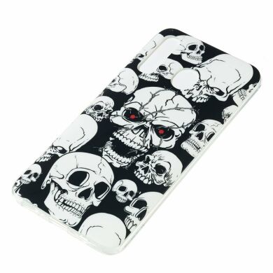 Силіконовий (TPU) чохол Deexe LumiCase для Samsung Galaxy A50 (A505) - Cool Skulls