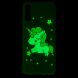 Силиконовый (TPU) чехол Deexe LumiCase для Samsung Galaxy A70 (A705) - Shy Unicorn