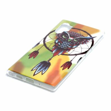 Силиконовый (TPU) чехол Deexe LumiCase для Samsung Galaxy Note 10+ (N975) - Owl Dream Catcher