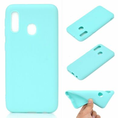 Силіконовий (TPU) чохол Deexe Matte Case для Samsung Galaxy A20e (A202) - Baby Blue