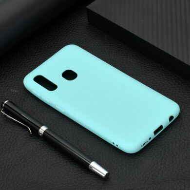 Силіконовий (TPU) чохол Deexe Matte Case для Samsung Galaxy A20e (A202) - Baby Blue