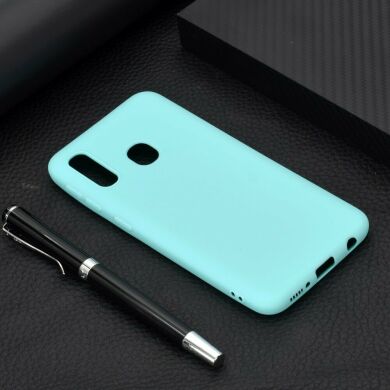 Силіконовий (TPU) чохол Deexe Matte Case для Samsung Galaxy A20e (A202) - Baby Blue