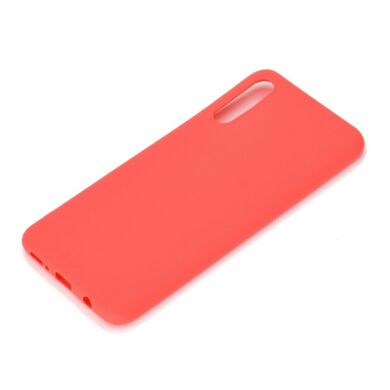 Силіконовий (TPU) чохол Deexe Matte Case для Samsung Galaxy A50 (A505) - Red