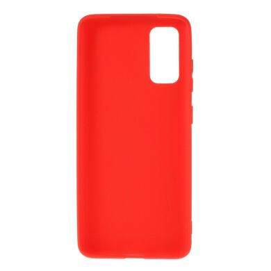 Силіконовий (TPU) чохол Deexe Matte Case для Samsung Galaxy S20 (G980) - Red