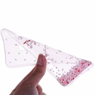 Силіконовий (TPU) чохол Deexe Pretty Glossy для Samsung Galaxy A30 (A305) - Falling Petals