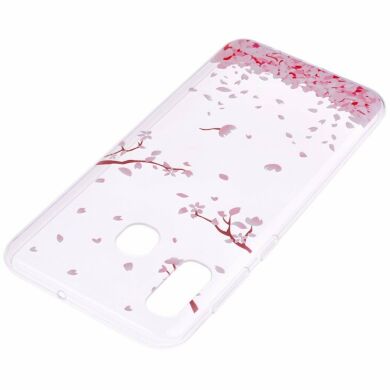 Силіконовий (TPU) чохол Deexe Pretty Glossy для Samsung Galaxy A30 (A305) - Falling Petals