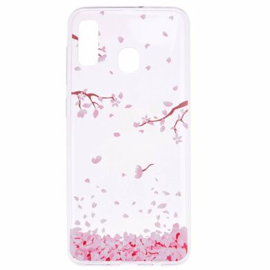 Силіконовий (TPU) чохол Deexe Pretty Glossy для Samsung Galaxy A30 (A305) - Falling Petals