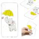 Силиконовый (TPU) чехол Deexe Pretty Glossy для Samsung Galaxy A7 2018 (A750) - Elephant Holding an Umbrella. Фото 1 из 7