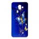 Силиконовый (TPU) чехол Deexe Pretty Glossy для Samsung Galaxy J6+ (J610) - Blue Butterfly. Фото 2 из 7