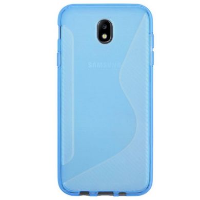 Силиконовый (TPU) чехол Deexe S Line для Samsung Galaxy J5 2017 (J530) - Blue