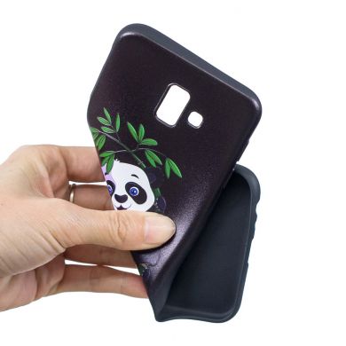 Силіконовий (TPU) чохол UniCase Color Style для Samsung Galaxy J6+ (J610) - Panda Embossment Patterned TPU