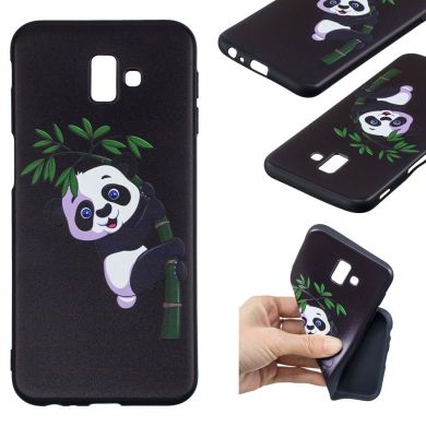 Силіконовий (TPU) чохол UniCase Color Style для Samsung Galaxy J6+ (J610) - Panda Embossment Patterned TPU
