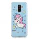Силиконовый (TPU) Deexe LumiCase для Samsung Galaxy A6+ 2018 (A605) - Shy Unicorn. Фото 1 из 6