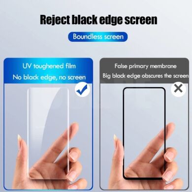 Захисне скло AMORUS 3D Curved UV для Samsung Galaxy S10 (G973) (без лампи) -