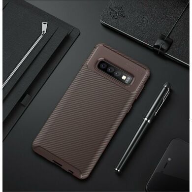 Захисний чохол Deexe Fusion для Samsung Galaxy S10 (G973) - Coffee